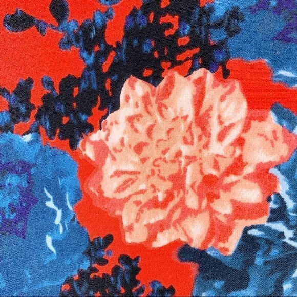 Talbots Bright Floral Chatham Side-Zip Ankle Pants Petite 10 EUC - Picture 6 of 13